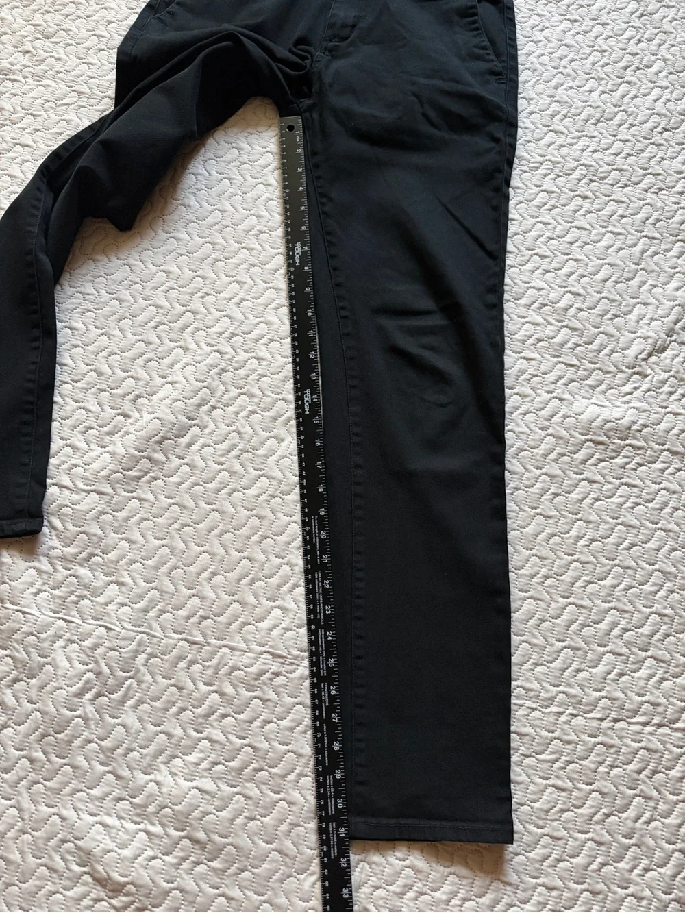 RSQ New York Men’s Slim Straight Stretch Chino Black Size 31x32